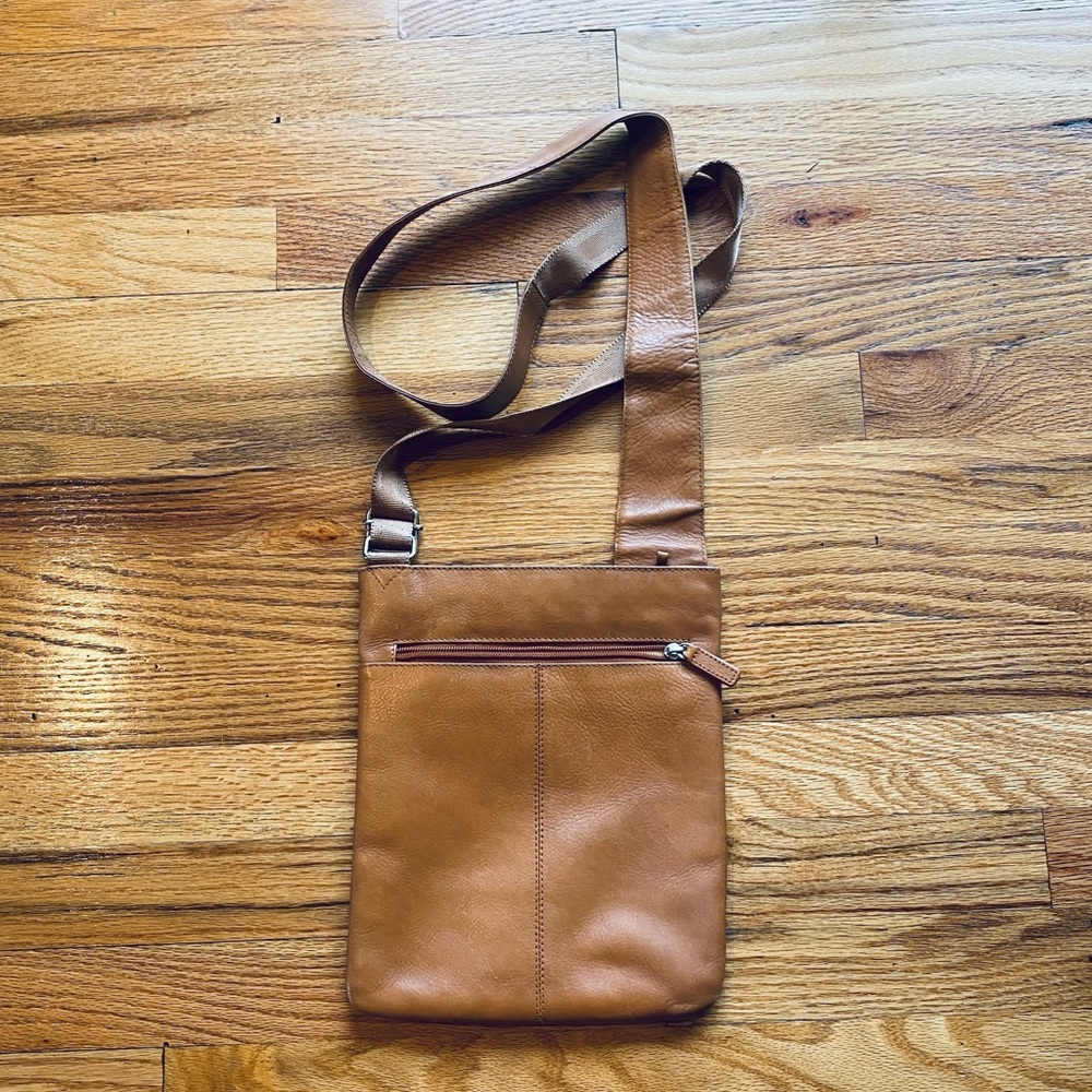 RADLEY COGNAC crossbody slim leather bag